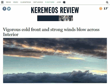 Tablet Screenshot of keremeosreview.com